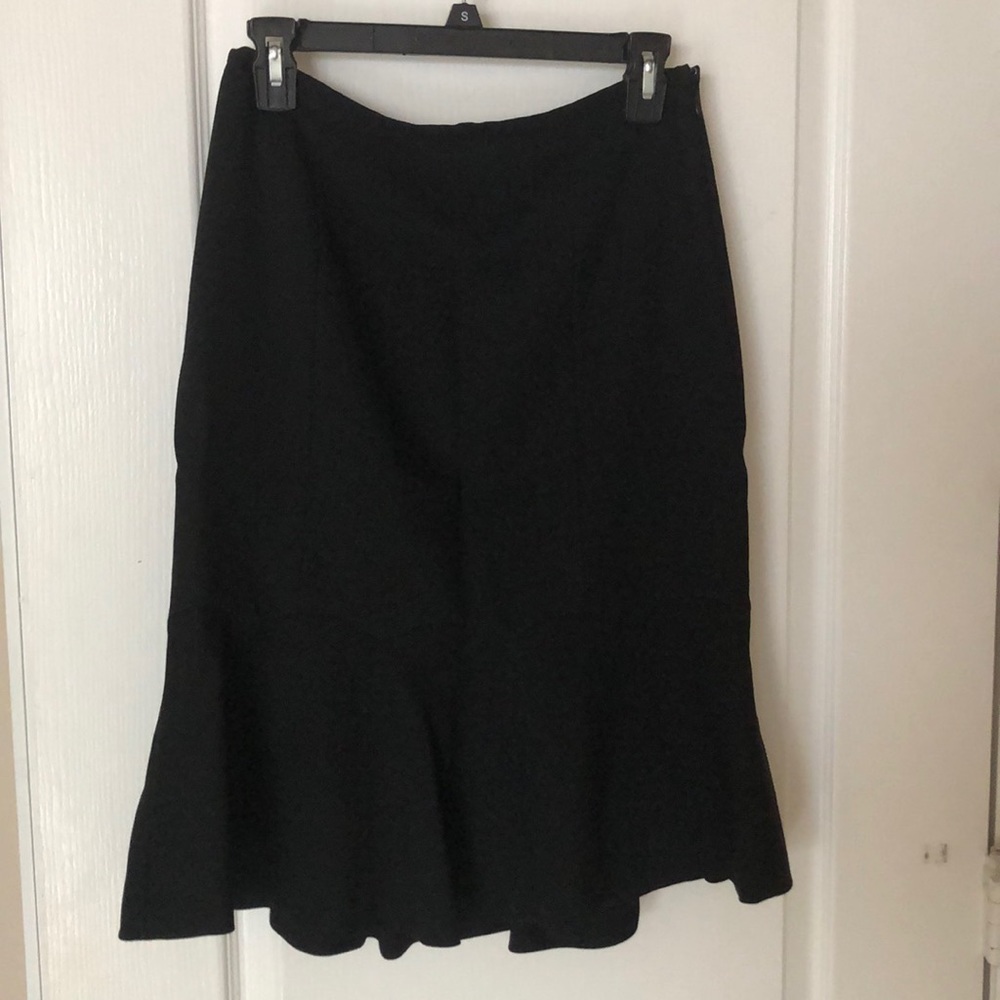 Flared Black Pencil Skirt
